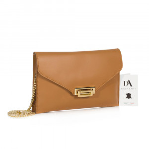 Geanta dama de umar din piele naturala DiAmanti Allegra Cuoio